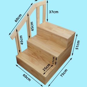 兒童發(fā)育康復(fù)訓(xùn)練篩查智測(cè)評(píng)估專(zhuān)用雙向迷你實(shí)木扶梯木樓梯步梯